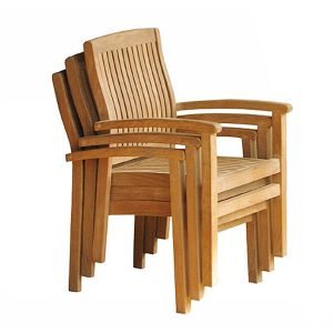 Teak Stacking Armchairs TOTST001