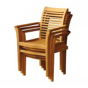 Teak Stacking Armchairs TOTST002