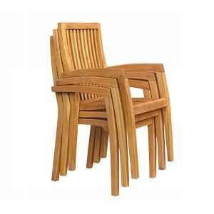 Teak Stacking Armchairs TOTST005 - Wholesale Teak wooden chairs