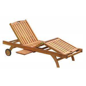 Teak Pool Lounger