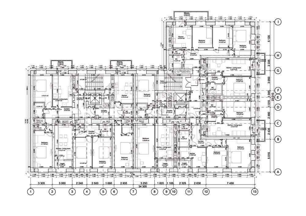 Kitchen cabinet CAD design